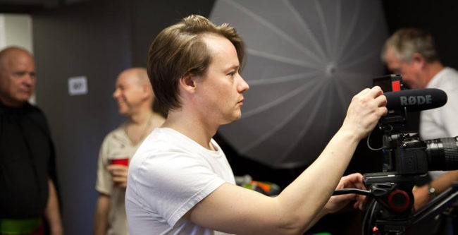 Patrick on set Patrick on set