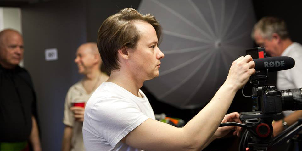 Patrick on set Patrick on set